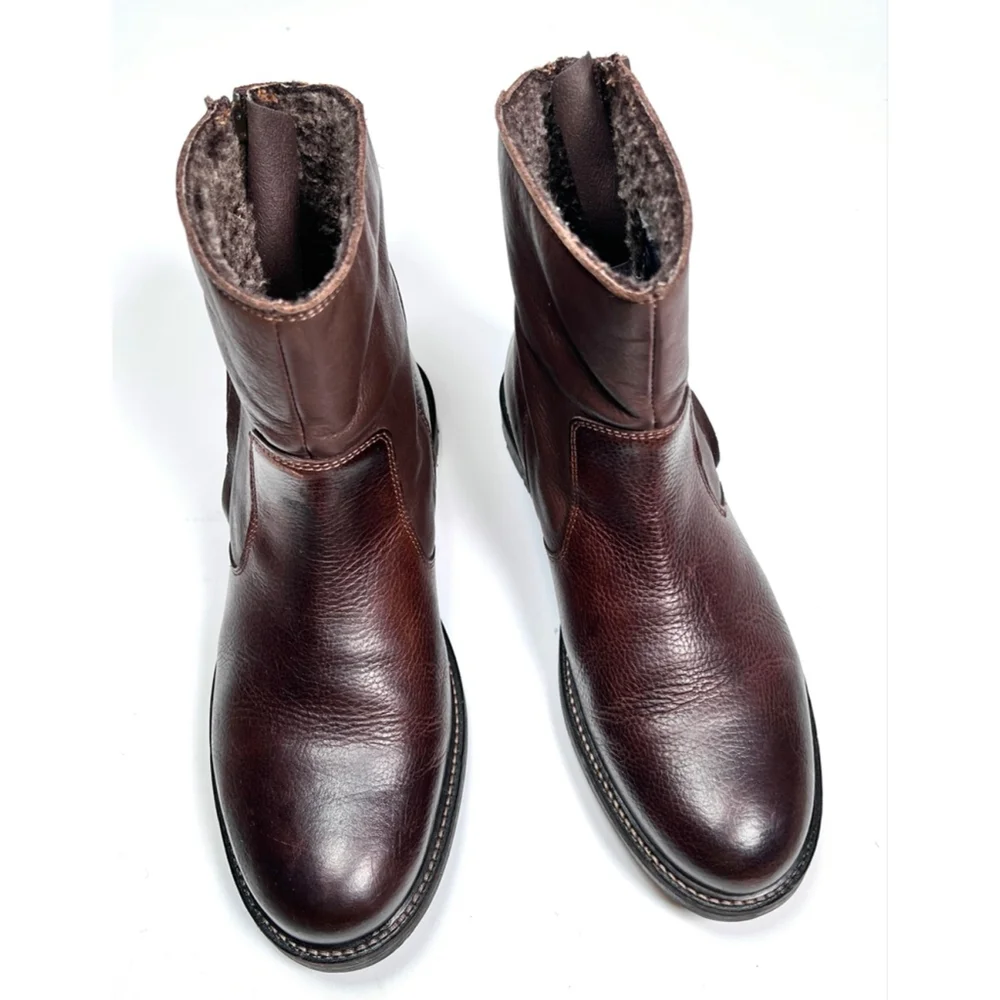 Pajar Mens Boots Brown Leather Waterproof Winter Boots Size 42